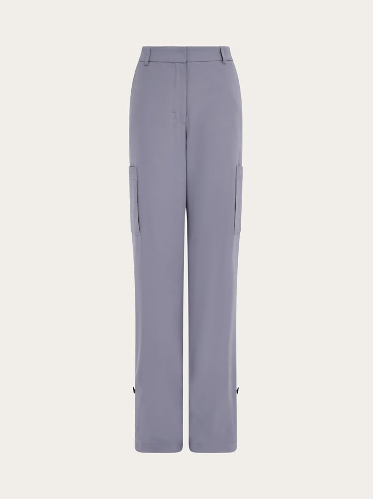 Silk cargo trouser Gallery image 1