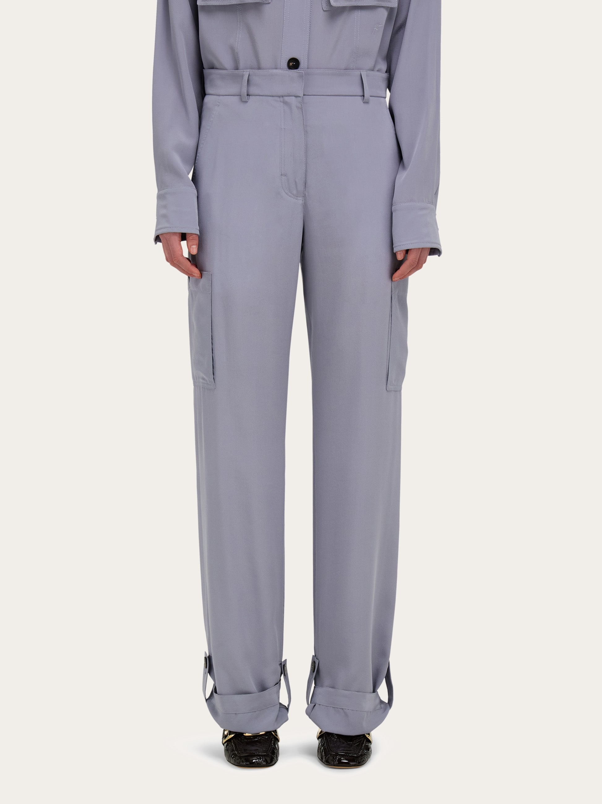 Silk cargo trouser - Women | Ferragamo