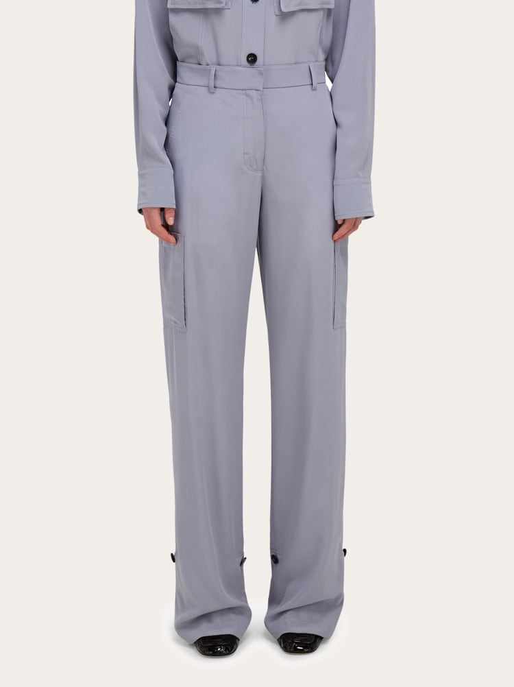 Silk cargo trouser Gallery image 2
