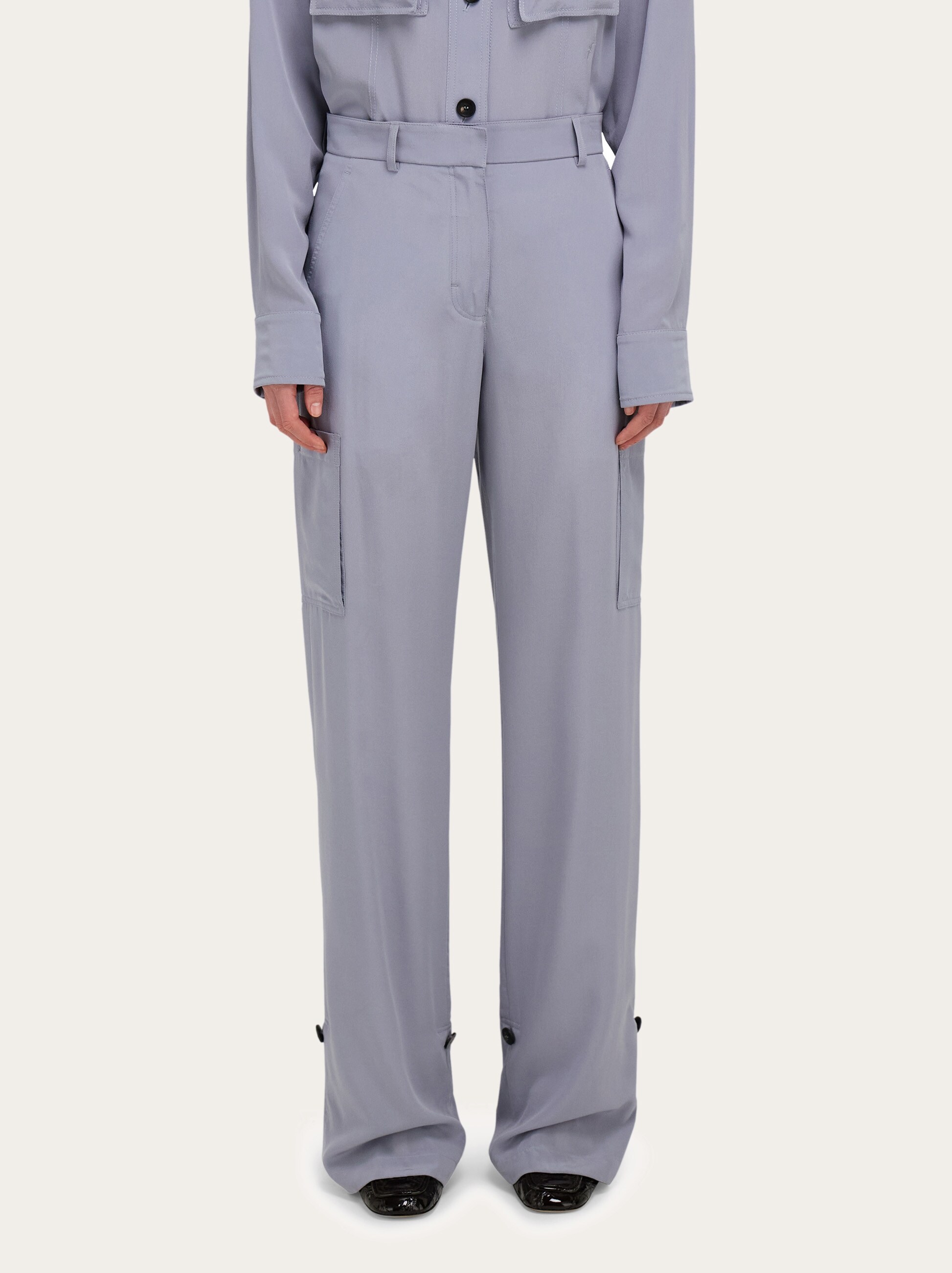 Silk cargo trouser - Women | Ferragamo