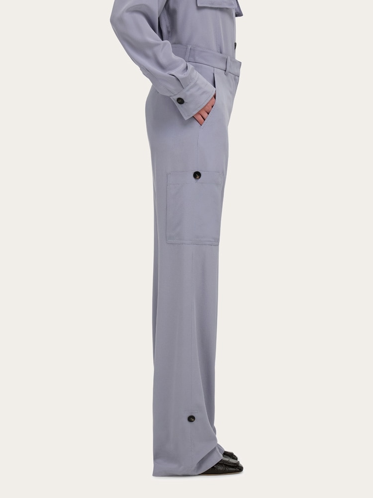 Silk cargo trouser Gallery image 3