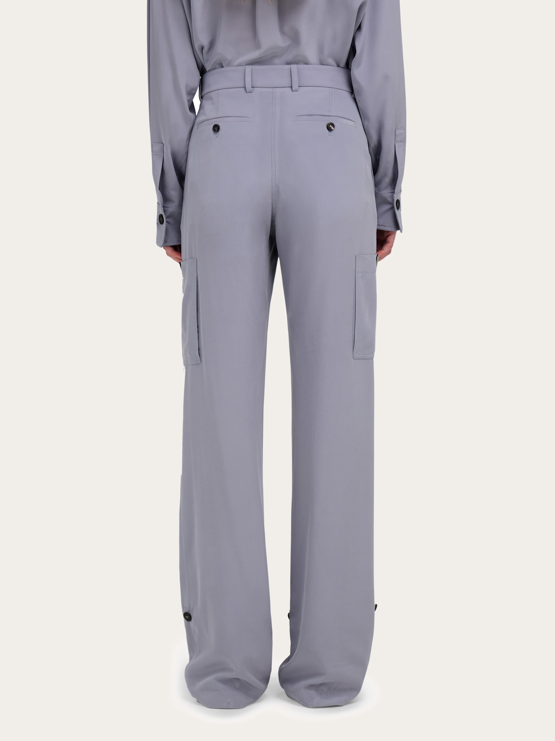 Silk cargo trouser - Women | Ferragamo