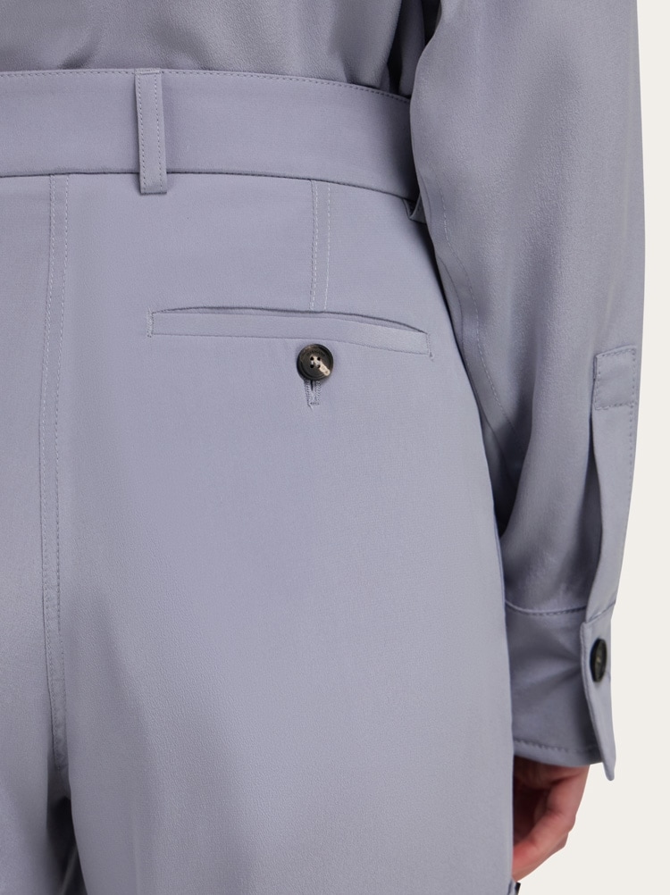 Silk cargo trouser Gallery image 5