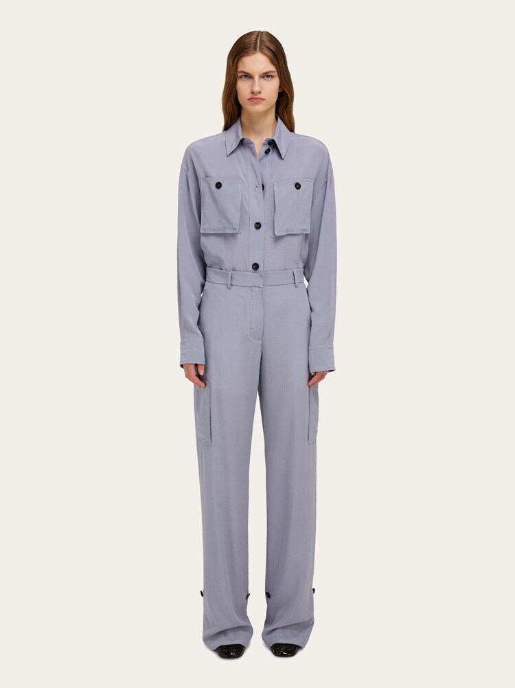 Silk cargo trouser Gallery image 6