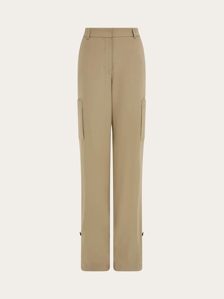 Silk blend cargo trouser Gallery image 1