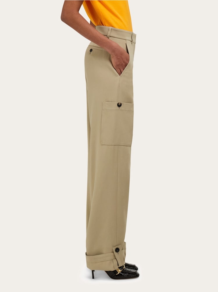 Silk blend cargo trouser Gallery image 3
