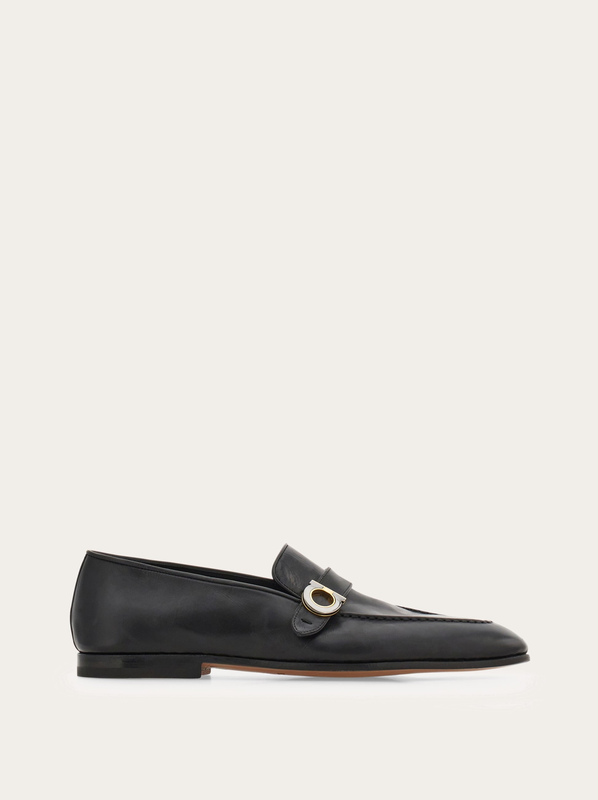Tramezza loafer with Gancini ornament - Men | Ferragamo