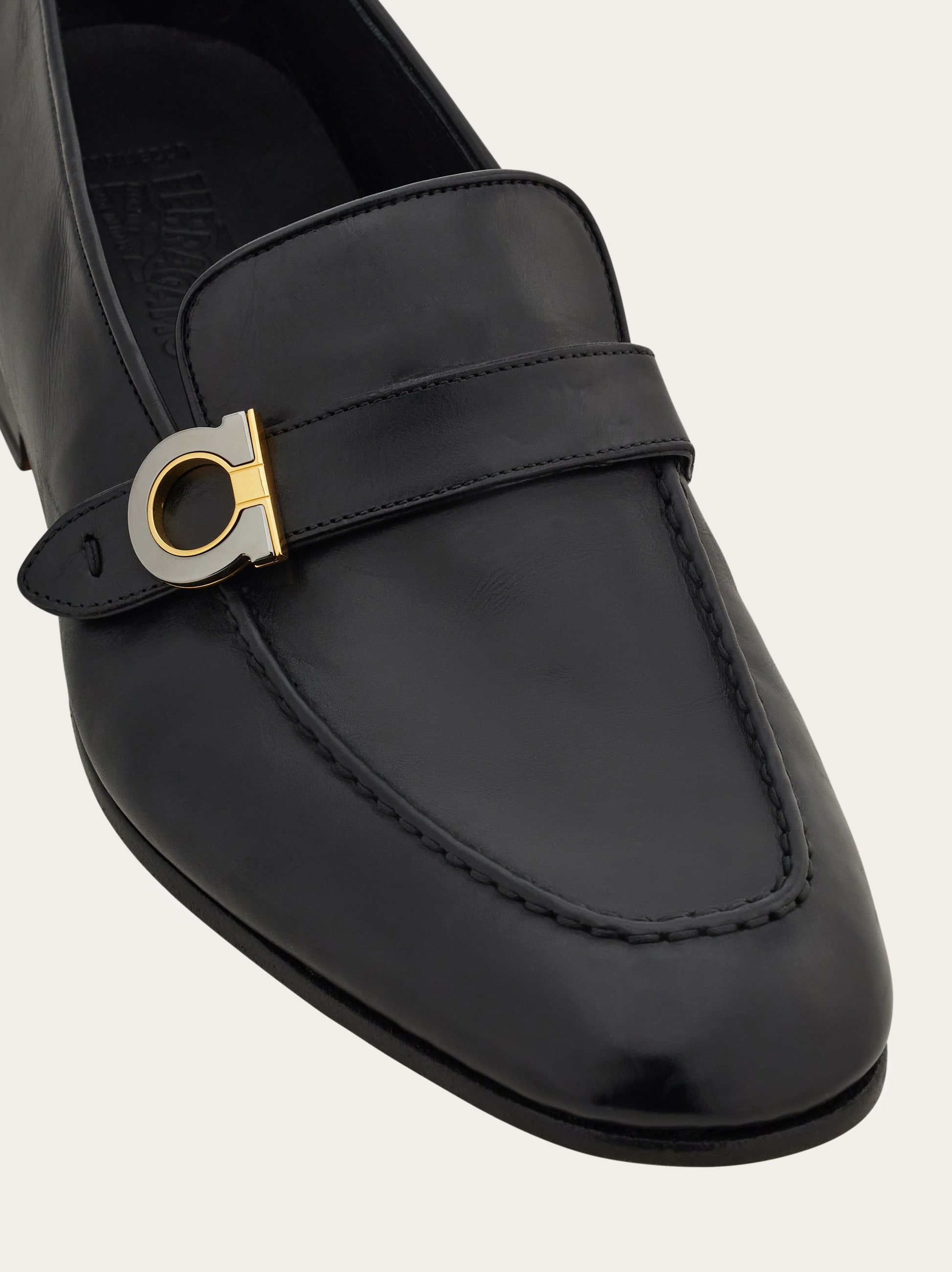 Tramezza loafer with Gancini ornament - Men | Ferragamo