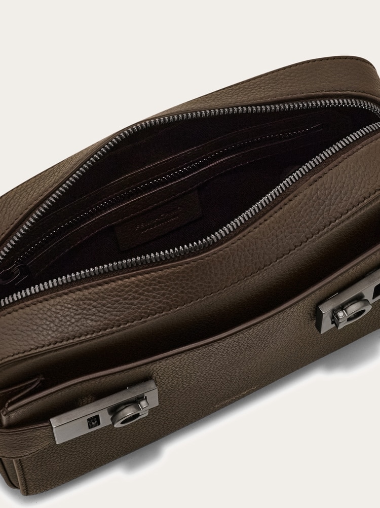 East-West crossbody bag with Gancini buckles Gallery image 5