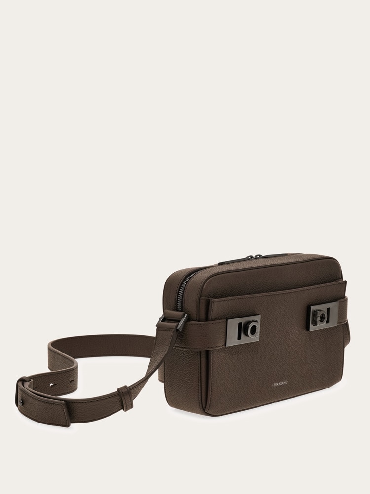 East-West crossbody bag with Gancini buckles Gallery image 6