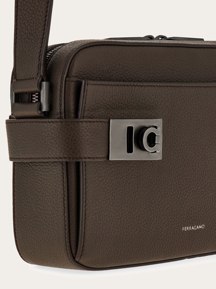 East-West crossbody bag with Gancini buckles Gallery image 7