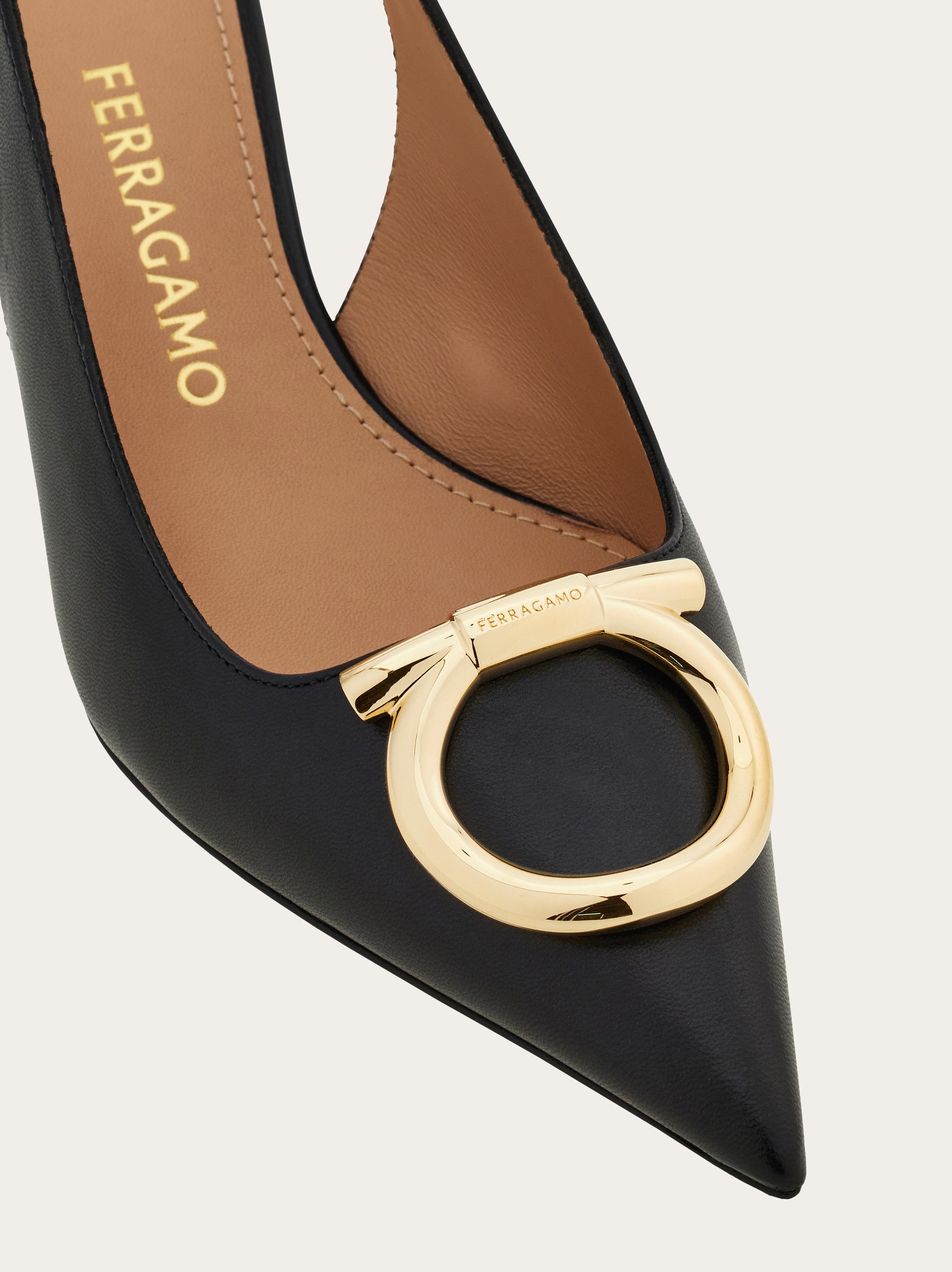 Maxi Gancini slingback pump - Women | Ferragamo