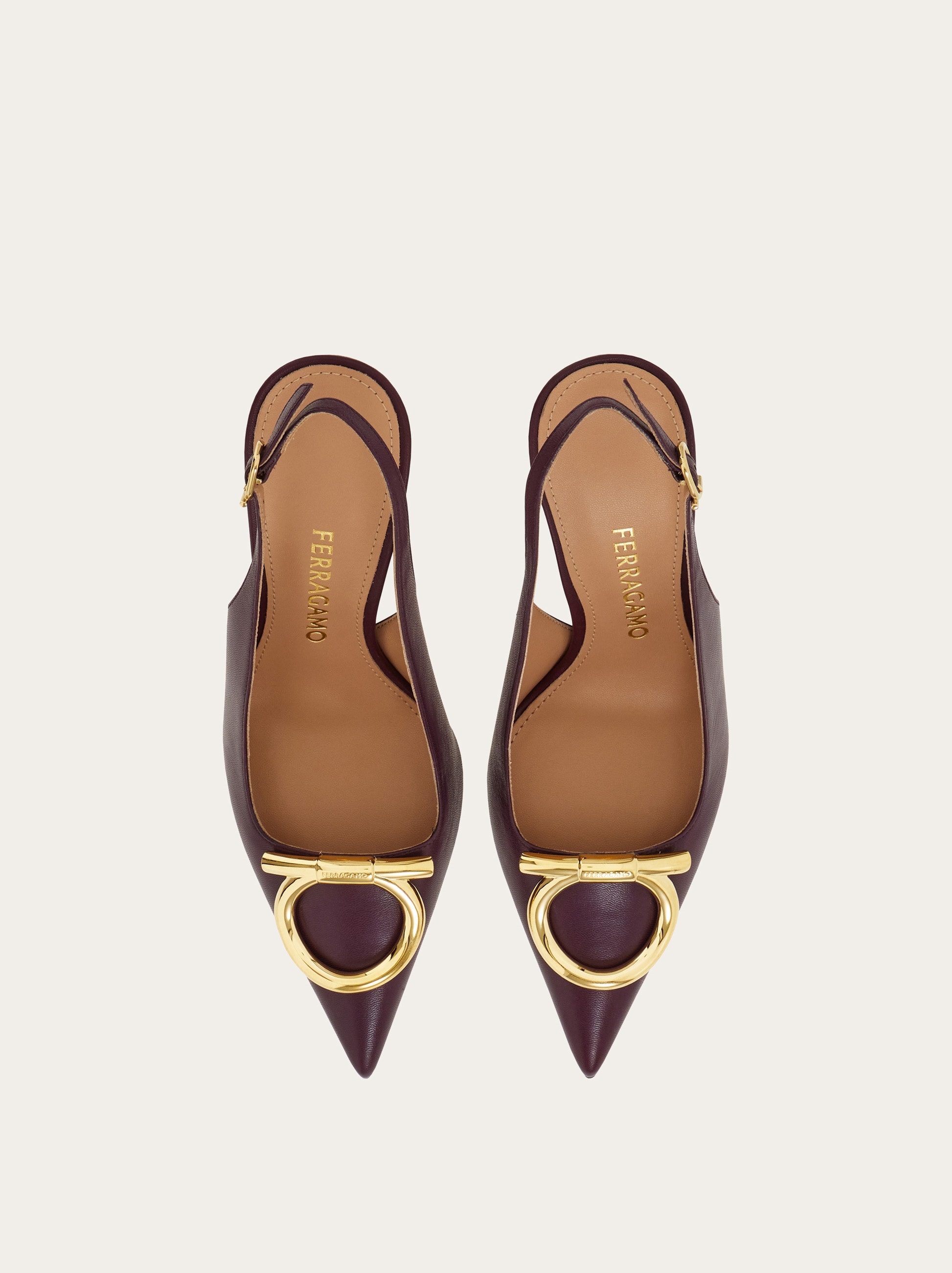 Maxi Gancini slingback pump - Women | Ferragamo