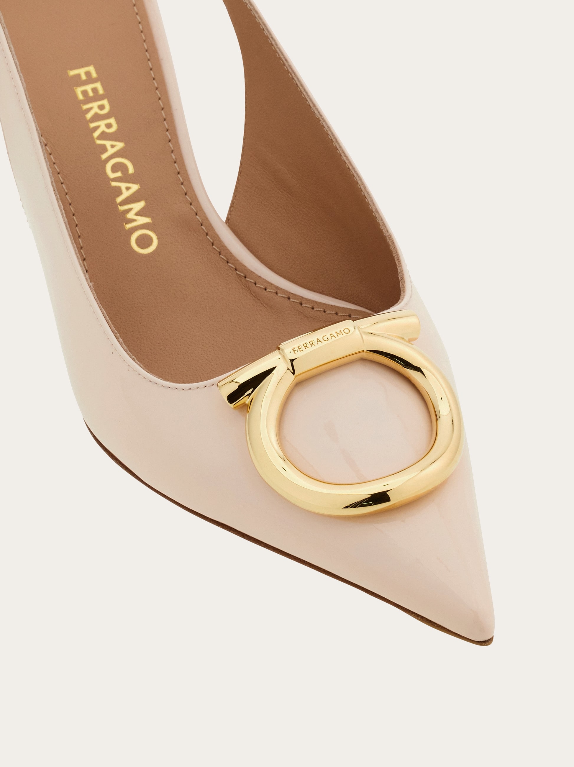 Maxi Gancini slingback pump - Women | Ferragamo
