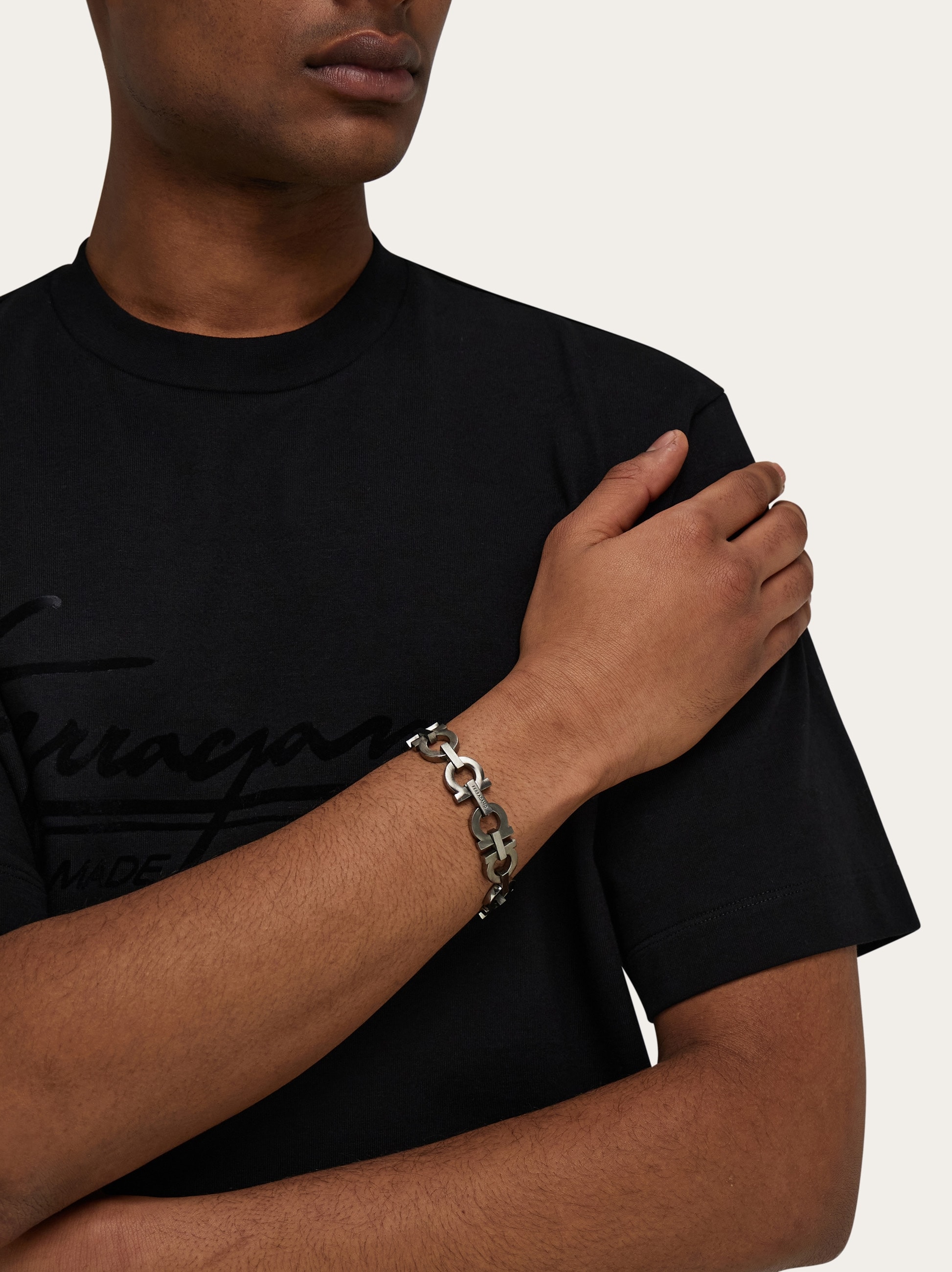 Gancini chain bracelet (20cm) - Men | Ferragamo