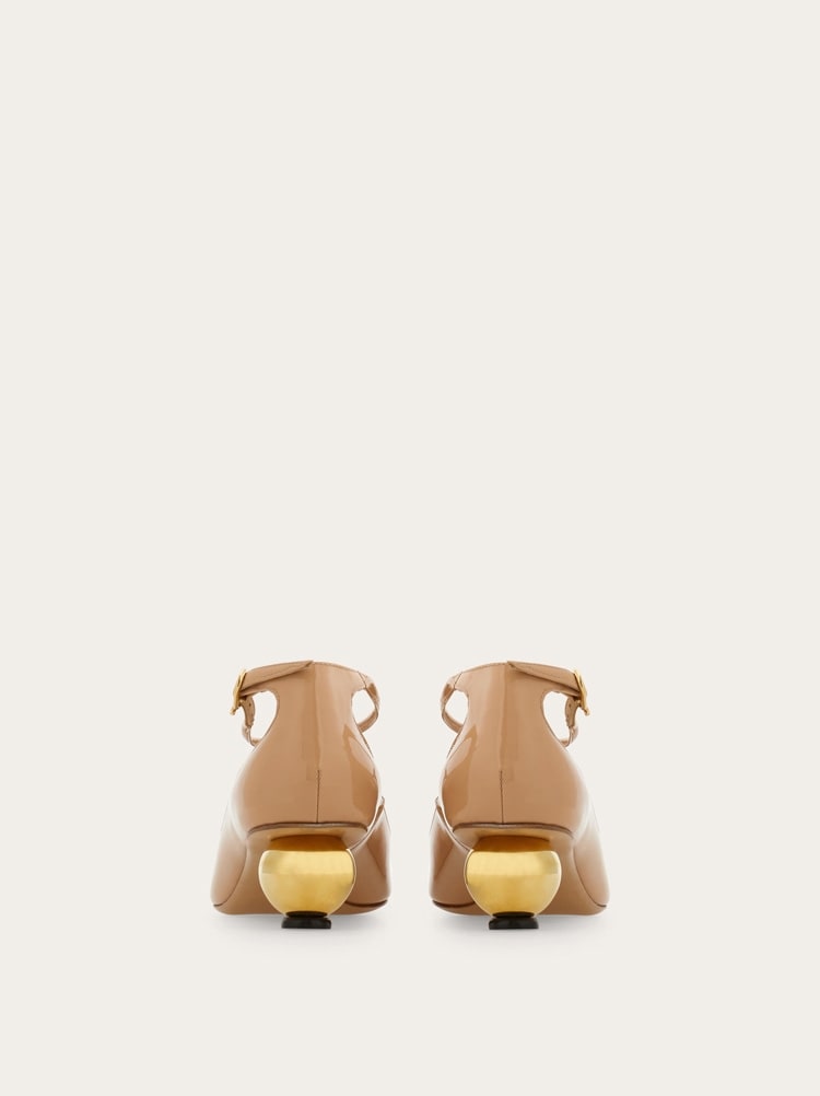 Spherical heel T-strap pump Gallery image 5