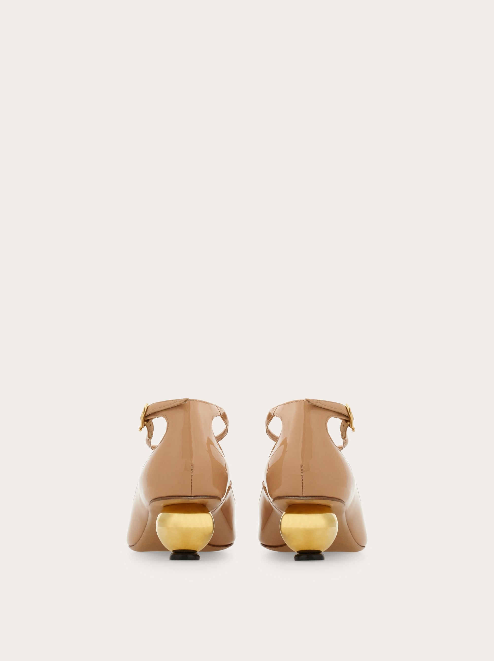 Spherical heel T-strap pump - Women | Ferragamo