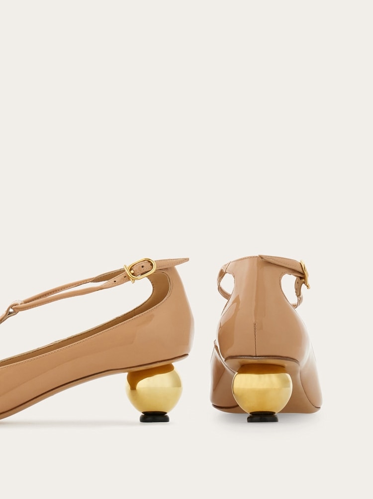 Spherical heel T-strap pump Gallery image 7