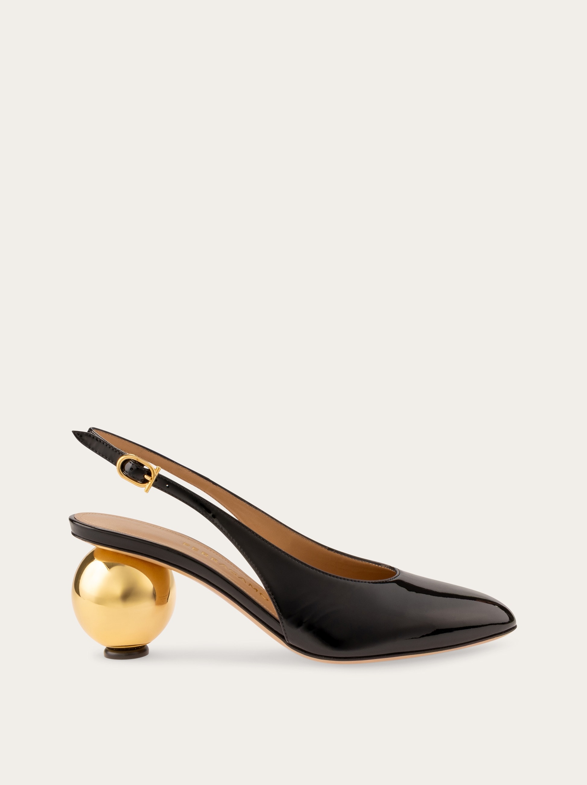 サンダル・ミュール FERRAGAMO TALLY 70\nSling Pump\nHEEL\n7.0\nMID (5 - <8 Cm) F buckle slingback pump - Women | Ferragamo