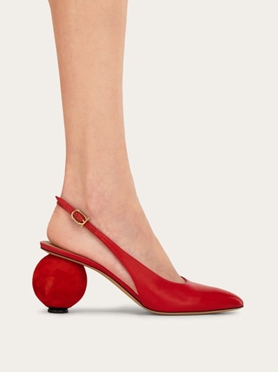 Spherical heel slingback pump - Women | Ferragamo