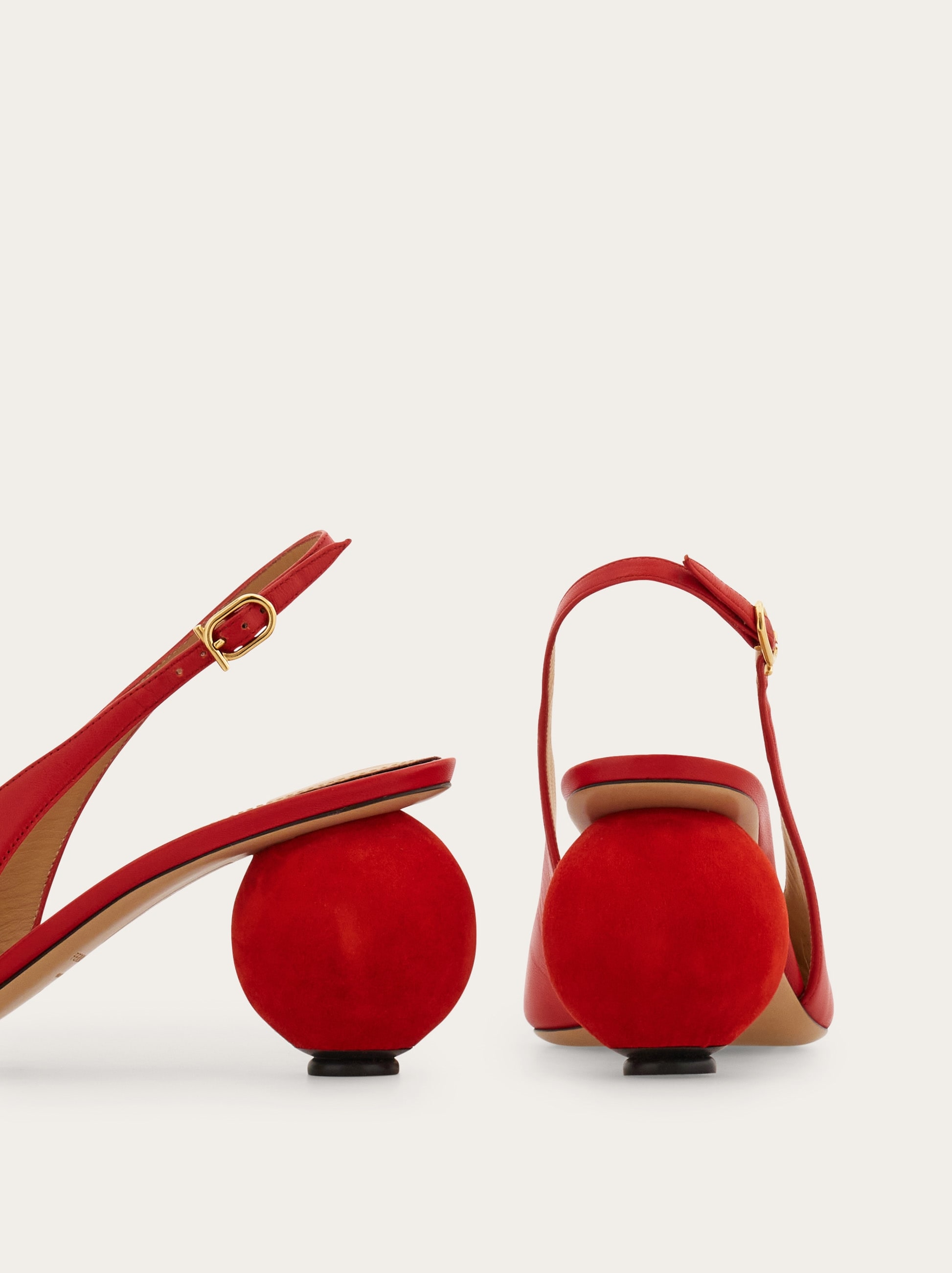 Spherical heel slingback pump - Women | Ferragamo