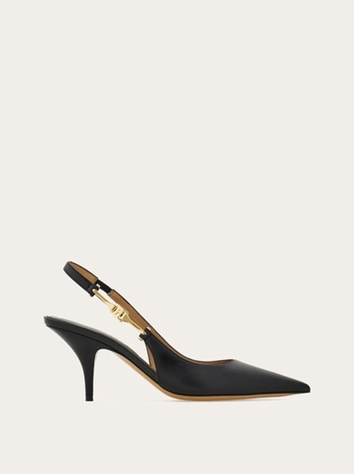 靴 Herlipto Buckle-Belted Slingback Pumps HER LIP TO Buckle-Belted Slingback Pumps White Size: 24 | eBay