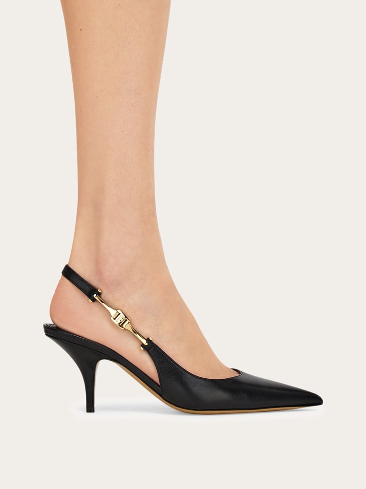 F buckle slingback pump Gallery image 4