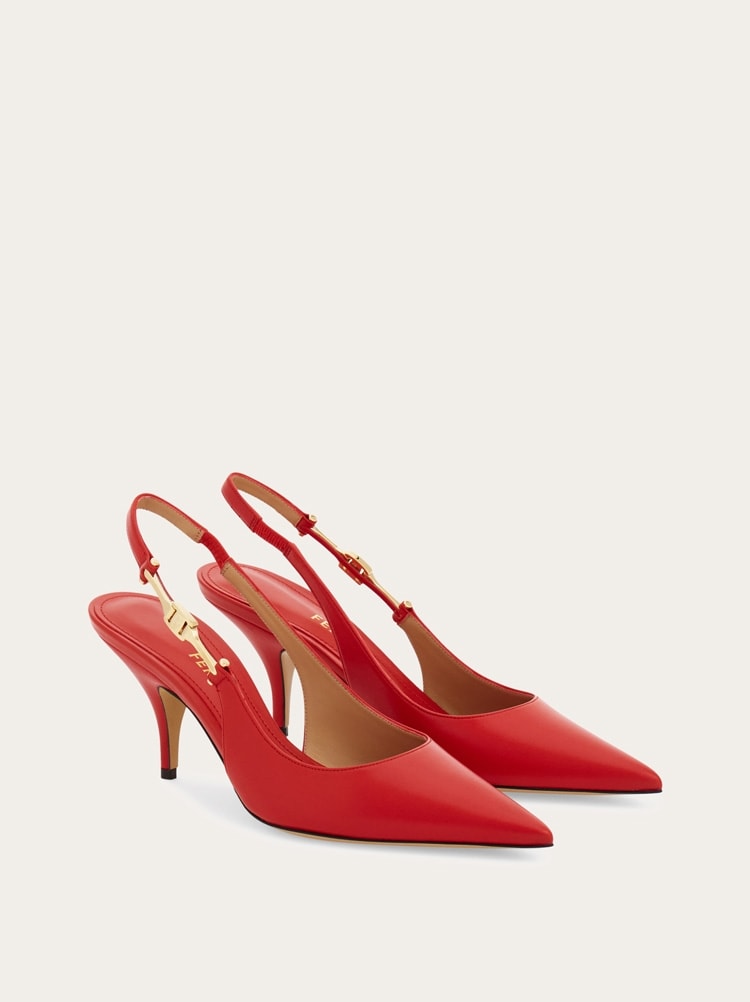 F buckle slingback pump Gallery image 2
