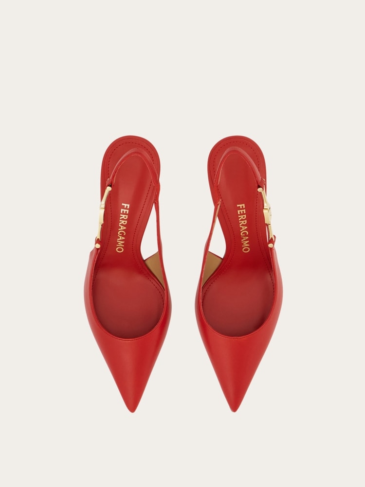 F buckle slingback pump Gallery image 3