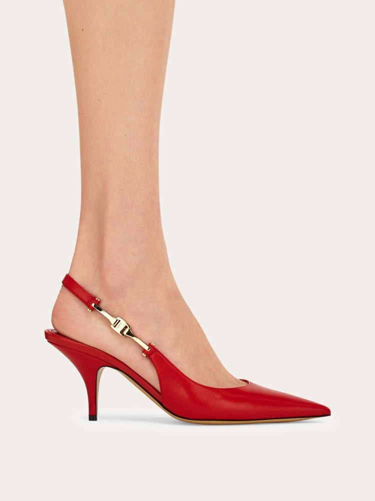 F buckle slingback pump Gallery image 4