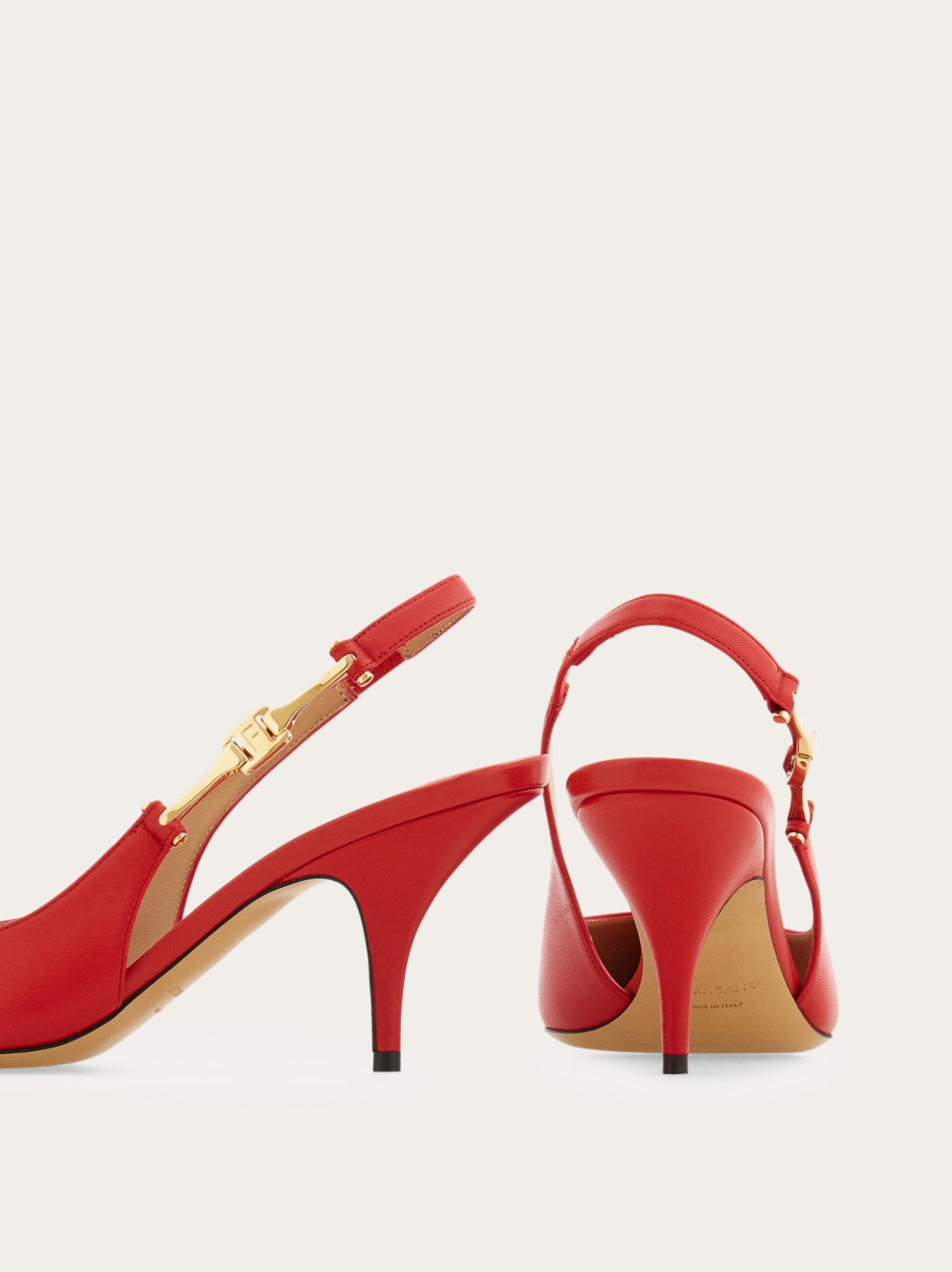 Scarpe Con Tacco 5 Cm Slingback - Punta Quadrata, Fibbia, Microfibra, Taglie 35-45, Per Ufficio O Nozze