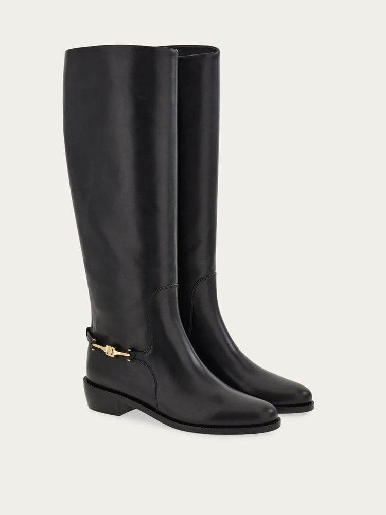 F buckle knee boot Gallery image 2