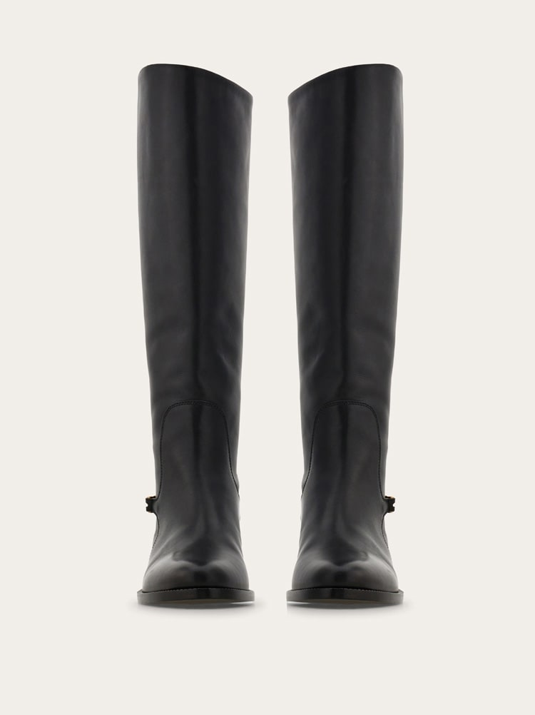 F buckle knee boot Gallery image 3