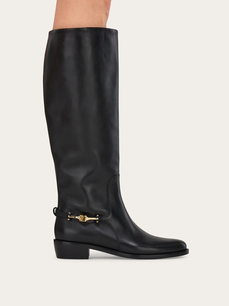 F buckle knee boot Gallery image 4
