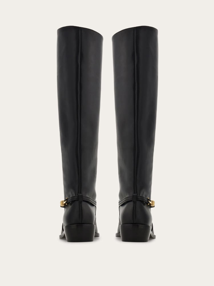 F buckle knee boot Gallery image 5