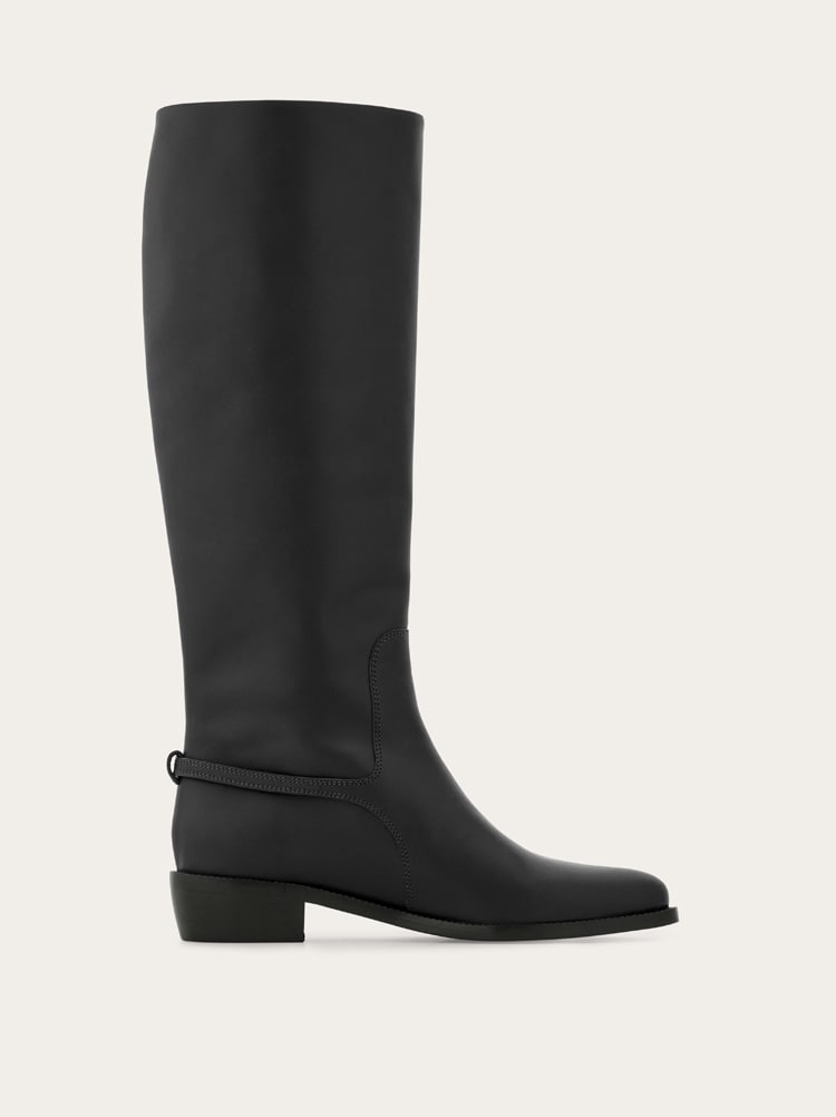 F buckle knee boot Gallery image 6