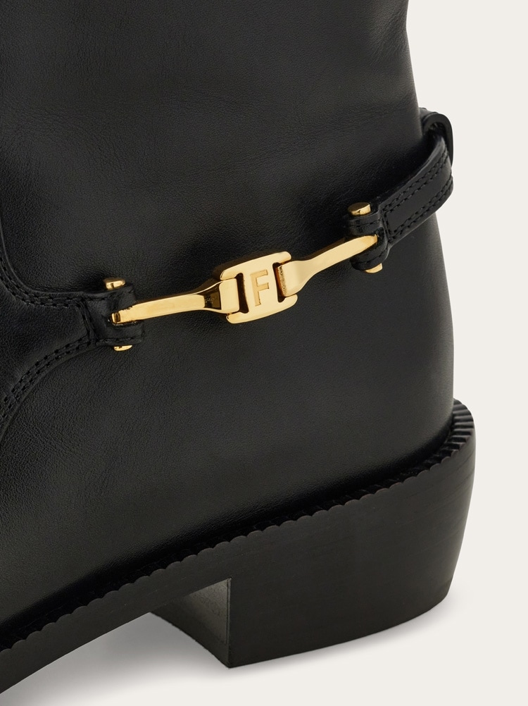 F buckle knee boot Gallery image 7