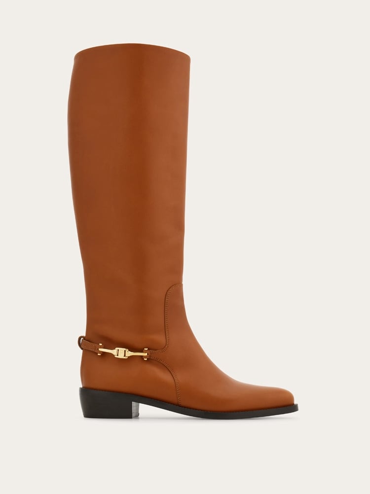F buckle knee boot Gallery image 1