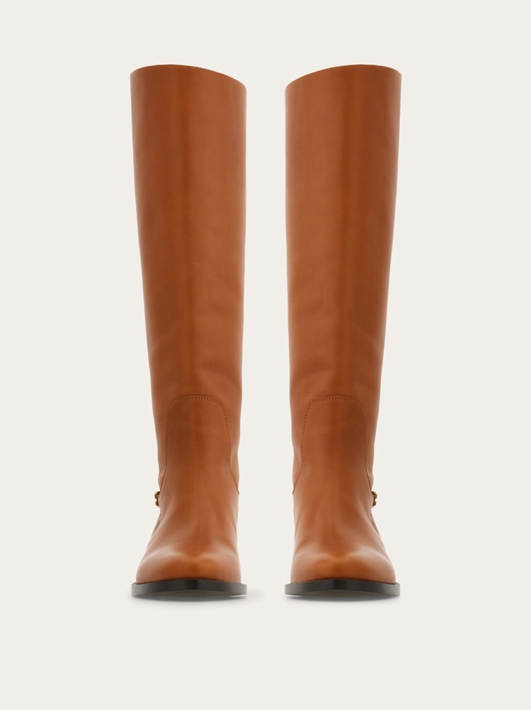 F buckle knee boot Gallery image 3