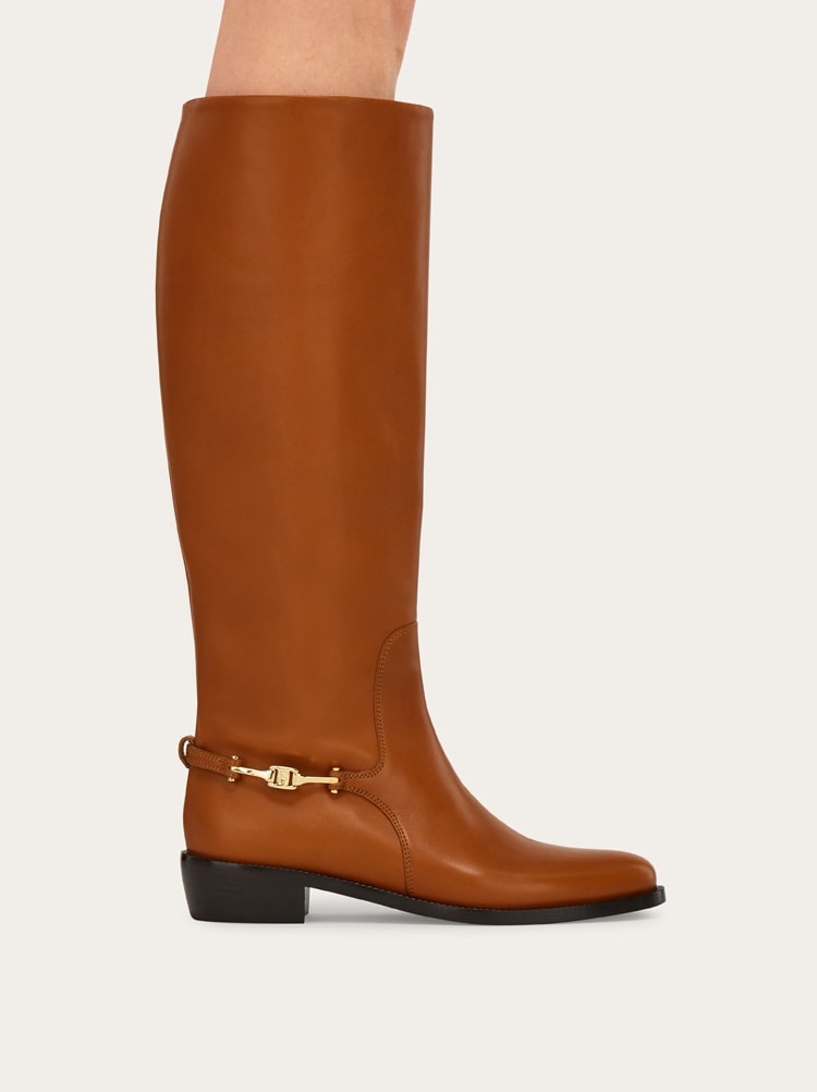 F buckle knee boot Gallery image 4