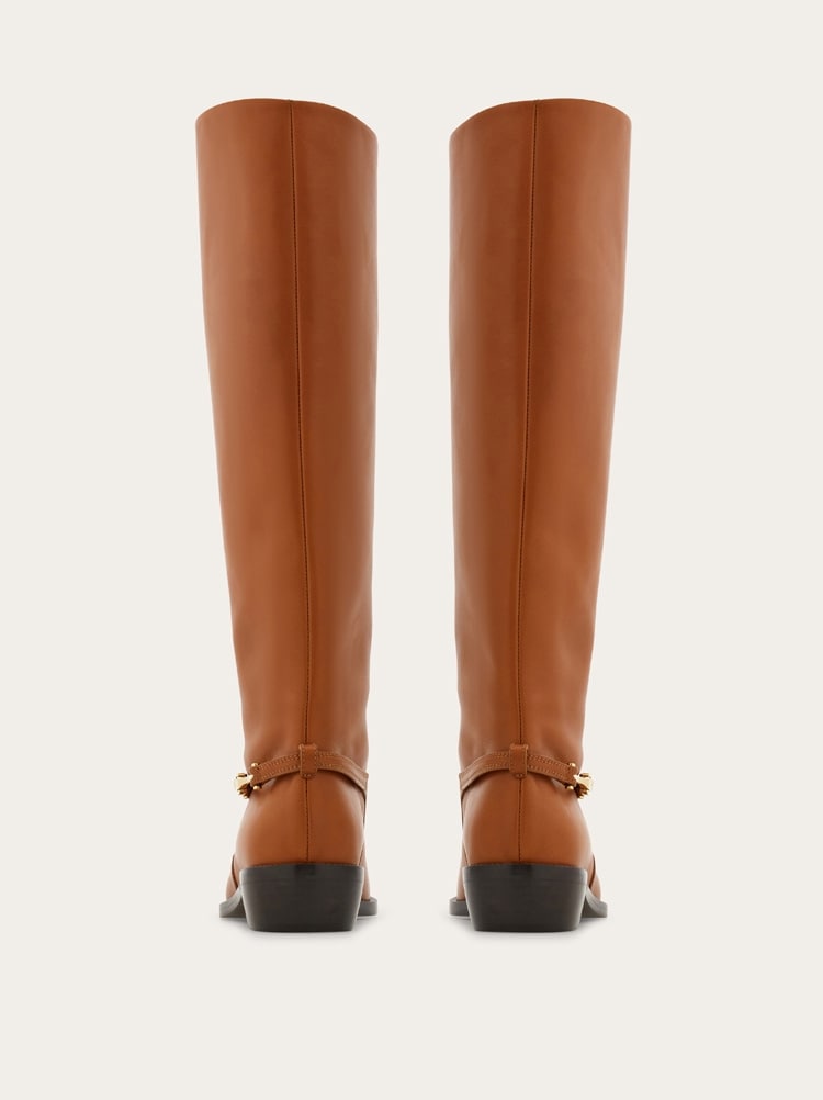F buckle knee boot Gallery image 5