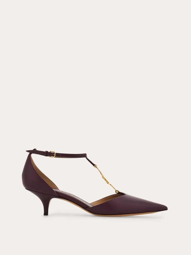 F buckle T-strap pump Gallery image 1