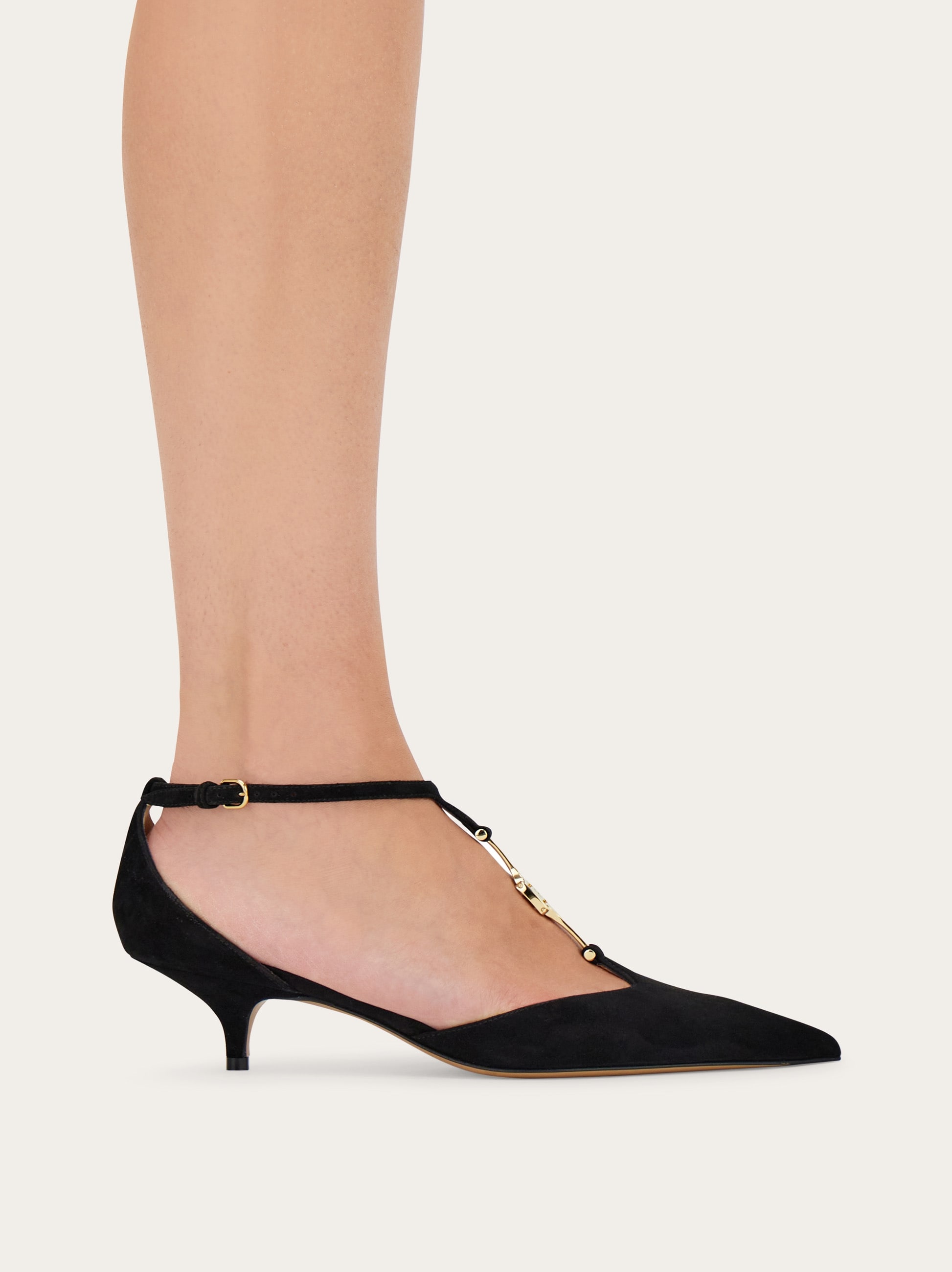 F buckle T-strap pump - Women | Ferragamo