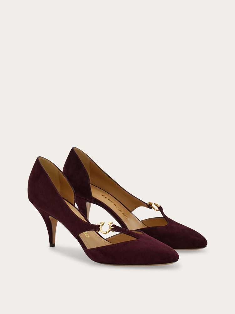 Escarpin décolleté détail Gancini Gallery image 2