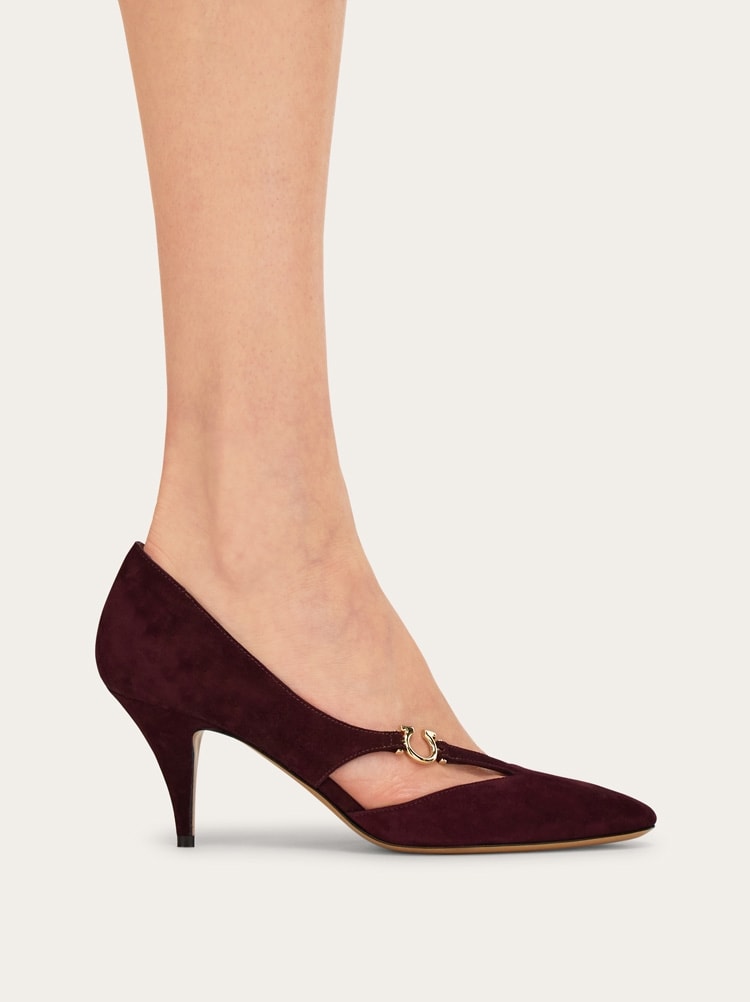 Escarpin décolleté détail Gancini Gallery image 4