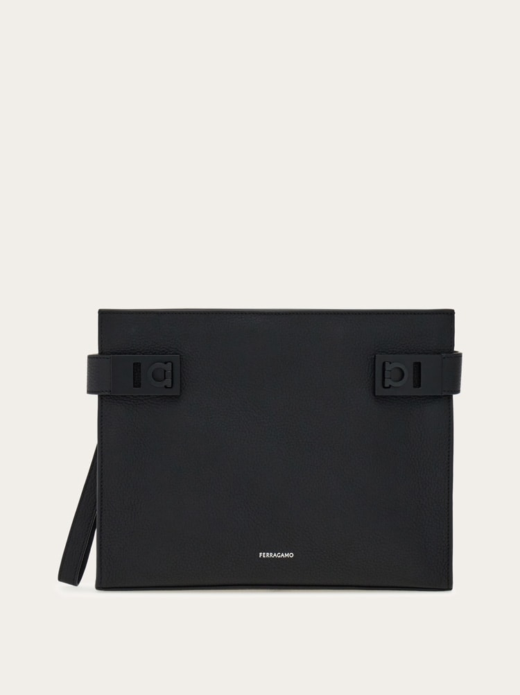 Pouch con fibbie Gancini Gallery image 1