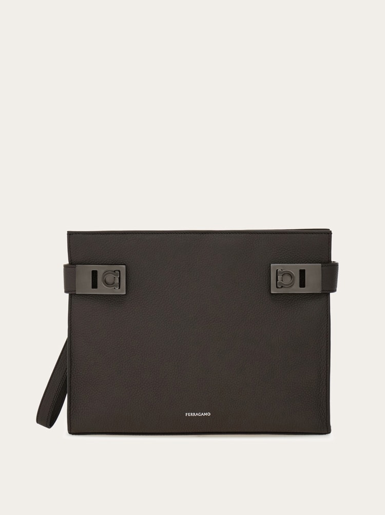 Pouch with Gancini buckles Gallery image 1