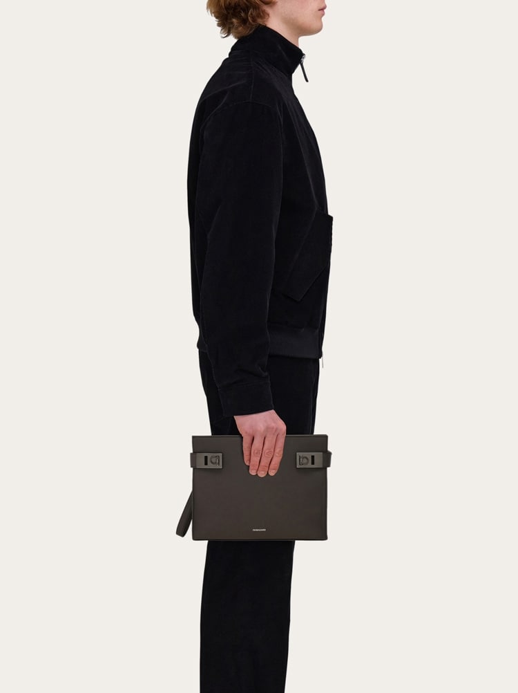 Pouch with Gancini buckles Gallery image 2