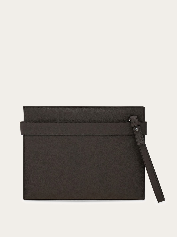 Pouch with Gancini buckles Gallery image 4