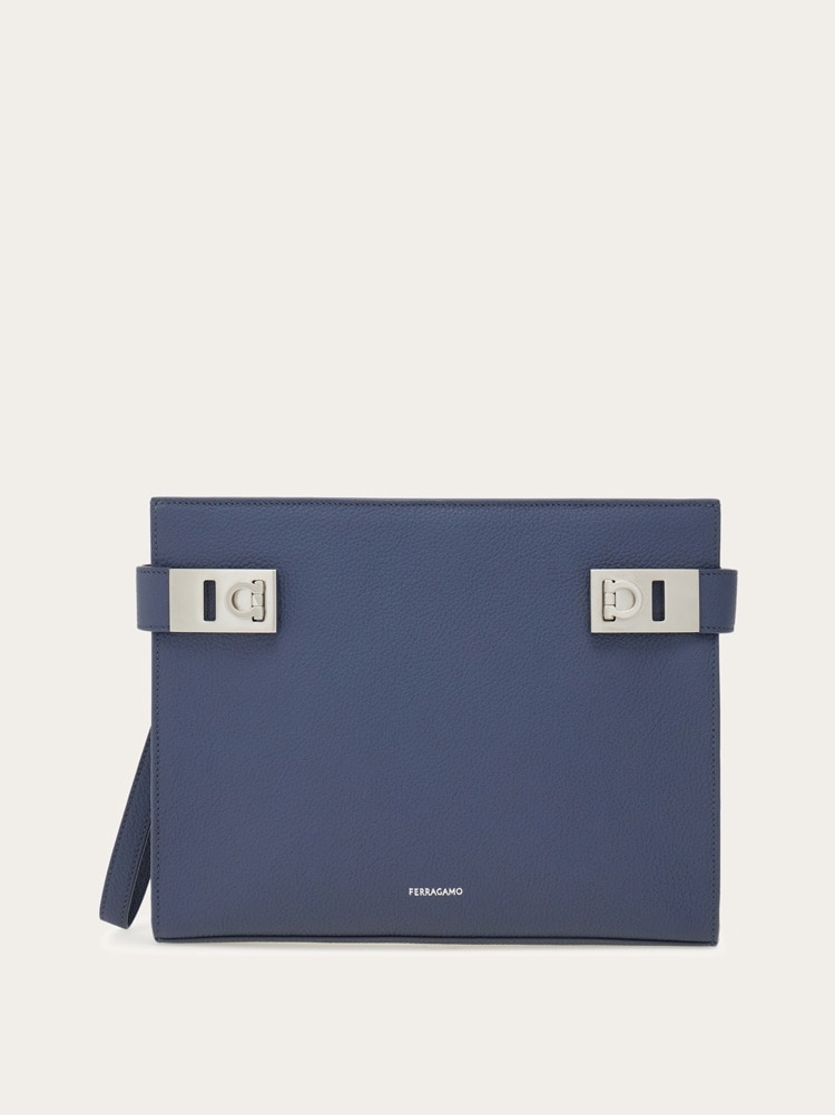 Pouch with Gancini buckles Gallery image 1